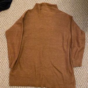 Women's Brown Turtleneck Sweater